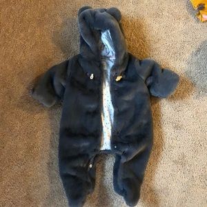 Fuzzy one piece outfit